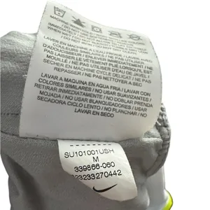 Nike Dri-FIT Tempo Running Shorts Gray‎ White Neon Trim Women’s Size M thumbnail 9