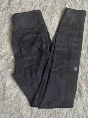 Lululemon Athletica Multi Gray Camo Women’s Fast Free High-Rise Leggings Size 2 thumbnail 14