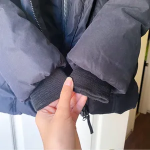 Aritzia Parka Goose Down‎ Asymmetrical Faux Fur Hood Fall Winter Black XXS GUC thumbnail 7