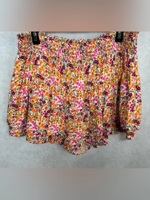Wild Fable Floral Tiered Mini Skort thumbnail 2