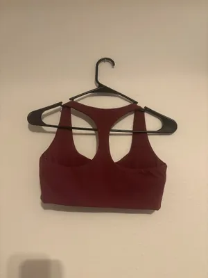 Amazon burgundy sports bra Red thumbnail 4