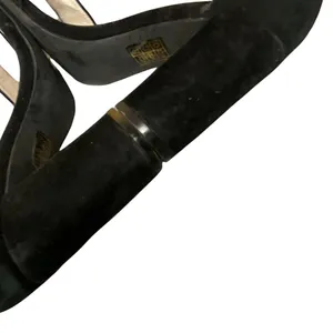 Jeffrey Campbell Lindsay Black Suede Heeled Sandals With Ankle Strap 5 Classic thumbnail 10