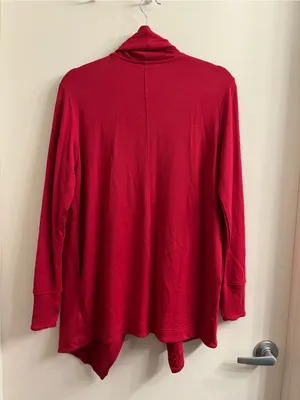 Athleta Pranayama Restore Wrap Cardigan Red Size XS thumbnail 10