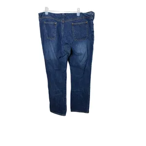 Old Navy Blue Jeans Womens Medium Wash Straight Leg Mid Rise Denim Pants thumbnail 6