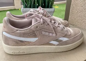 Womens Reebok Club C Revenge Rose Gold Pink Sneak Shoes size 9 thumbnail 1