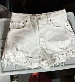 Abercrombie High Waisted Jean Shorts thumbnail 1