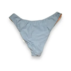 J. Crew Curved-Waist Cheeky Bikini Bottom in Light Blue Sz M‎ NEW Style BC125 thumbnail 2