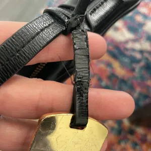 Black Leather Ralph Lauren Crossbody thumbnail 7