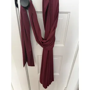 Bardot Alix Maxi Long Sleeve Turtleneck Draped Sash Ruched tie front dress US 6 thumbnail 9