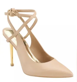 NEW GUESS Women's Staton Dress Pumps TAN, FAUX LEATHER thumbnail 1