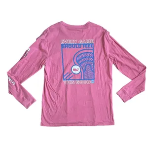 Vineyard Vines Size Medium Long Sleeve Pink Lacrosse Pocket Tee Shirt thumbnail 3