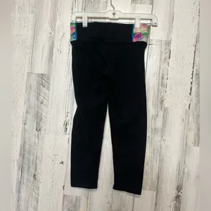 PINK Yoga Victoria’s Secret Cropped Leggings XS Black Workout Pants High Rise At thumbnail 5