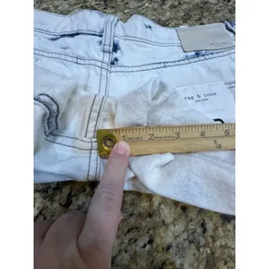 RAG‎ & BONE size 24 Rosa Mid-Rise Boyfriend Shorts White Wash $195 thumbnail 12