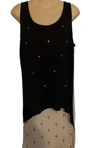 Mauve Lace tan top Black Size M thumbnail 1