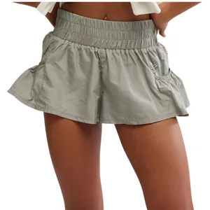 NWOT FP Movement X F P Women's Get Your Flirt On Shorts In Sage Stone thumbnail 4