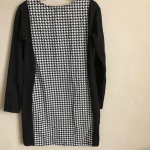 Fab Alley Houndstooth Body Con Long Sleeve Dress‎ thumbnail 7
