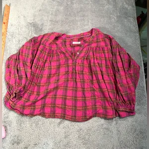 Free people we the free jessi Plaid Top small thumbnail 2