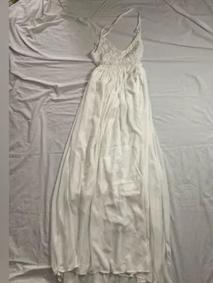 Ladmous Women’s V-Neck Lace Wedding Bridesmaid Evening Maxi Dress Size Medium thumbnail 6
