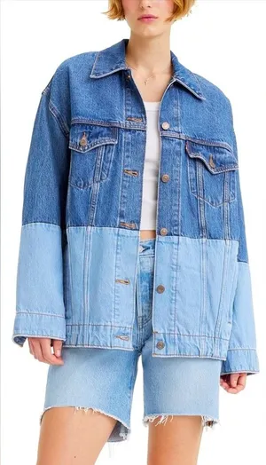 Levi’s Baggy Trucker Two-Tone Denim Jacket thumbnail 1