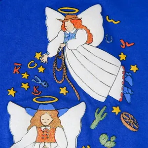 Vintage 90s Jerzees Western Blessings Angel Shirt thumbnail 6