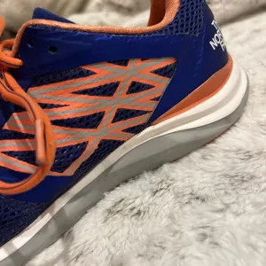North Face Hyper-Track Guide running shoes blue and coral thumbnail 6