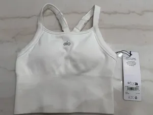 Seamless Ribbed Favorite Bra Tank Alo Yoga thumbnail 4