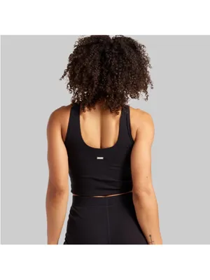 Women’s BYLT Premium Basics Ribbed High-Neck Longline Sports Bra Tank Top Size S thumbnail 3