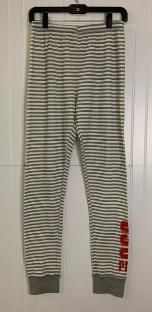 PINK OSU I Only Sleep in Striped Pajama Pants Size Large thumbnail 1