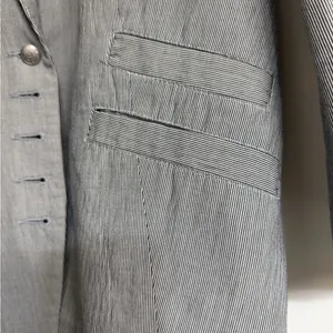 Express Women's Light Gray Suit Jacket thumbnail 3