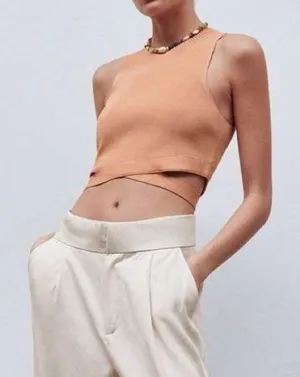 Zara‎ cross over crop top thumbnail 1