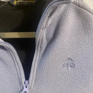 Women’s Brooks Brothers 1/4 Zip Logo Fleece‎ Pullover Blue Size Small thumbnail 2