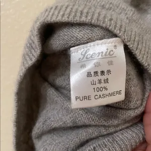 Scenic 100% Cashmere Gray short sleeve top small measurements provided thumbnail 3