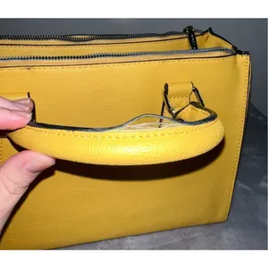 Betsey Johnson Satchel Crossbody Yellow Bag Shoulder Purse thumbnail 5