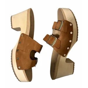 Dr.‎ Scholl's Original Vibe Clogs Suede Leather Honey Women's Size 9M thumbnail 7