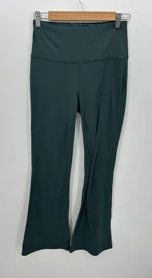 Quince Women High Waisted Flare Leggings Forest Green Size S Athleisure Yoga thumbnail 1