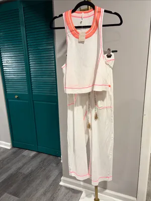 FREE PEOPLE NWT Weekender Lounge Set / Ivory Combo thumbnail 9