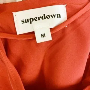 Superdown Jessa Open Back Red Mini Slip Dress MED NWT Sexy Club thumbnail 9