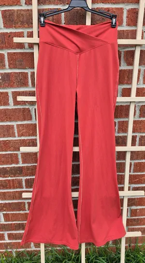 Rust Sculpt Flare Leggings Small thumbnail 1
