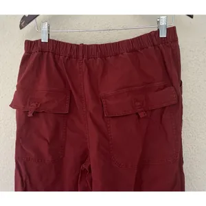 Free People Movement Voyage Pant Red Cargo Utility Front Slash Pockets Large thumbnail 6