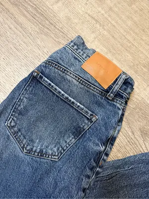 •EXPRESS• HIGH RISE STRAIGHT ANKLE JEANS thumbnail 7