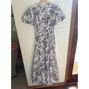 ANTHROPOLOGIE Somerset Maxi Dress in Grey Multi Size Small thumbnail 8