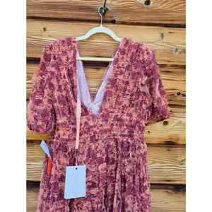 NWT Mac Duggal 8013 V-Neck Ruffled Mesh Dress Size 8 thumbnail 14
