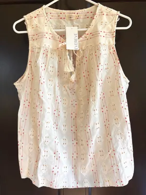 NWT Faherty Skylar Top Size Small Retail $128.00 thumbnail 4