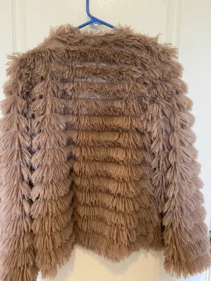 Main Strip faux fur jacket thumbnail 4