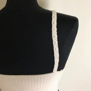 Free People Cream Crochet Women Crop Top thumbnail 5