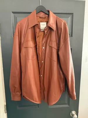 Abercrombie Vegan Leather Jacket XL Super Soft thumbnail 1