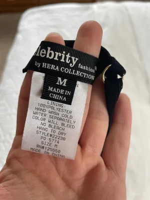 Celebrity Black Crop Top Size M thumbnail 3