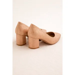 Dream Paris Rose Gold‎ Glitter Block Heels – Size 8 thumbnail 6