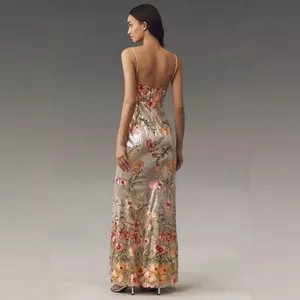 Mac Duggal 68896 Silver Sleeveless Bustier Floral Applique Gown thumbnail 6