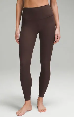 Lululemon Align™ High-Rise Ribbed Pant 28" Size 2 Espresso thumbnail 1